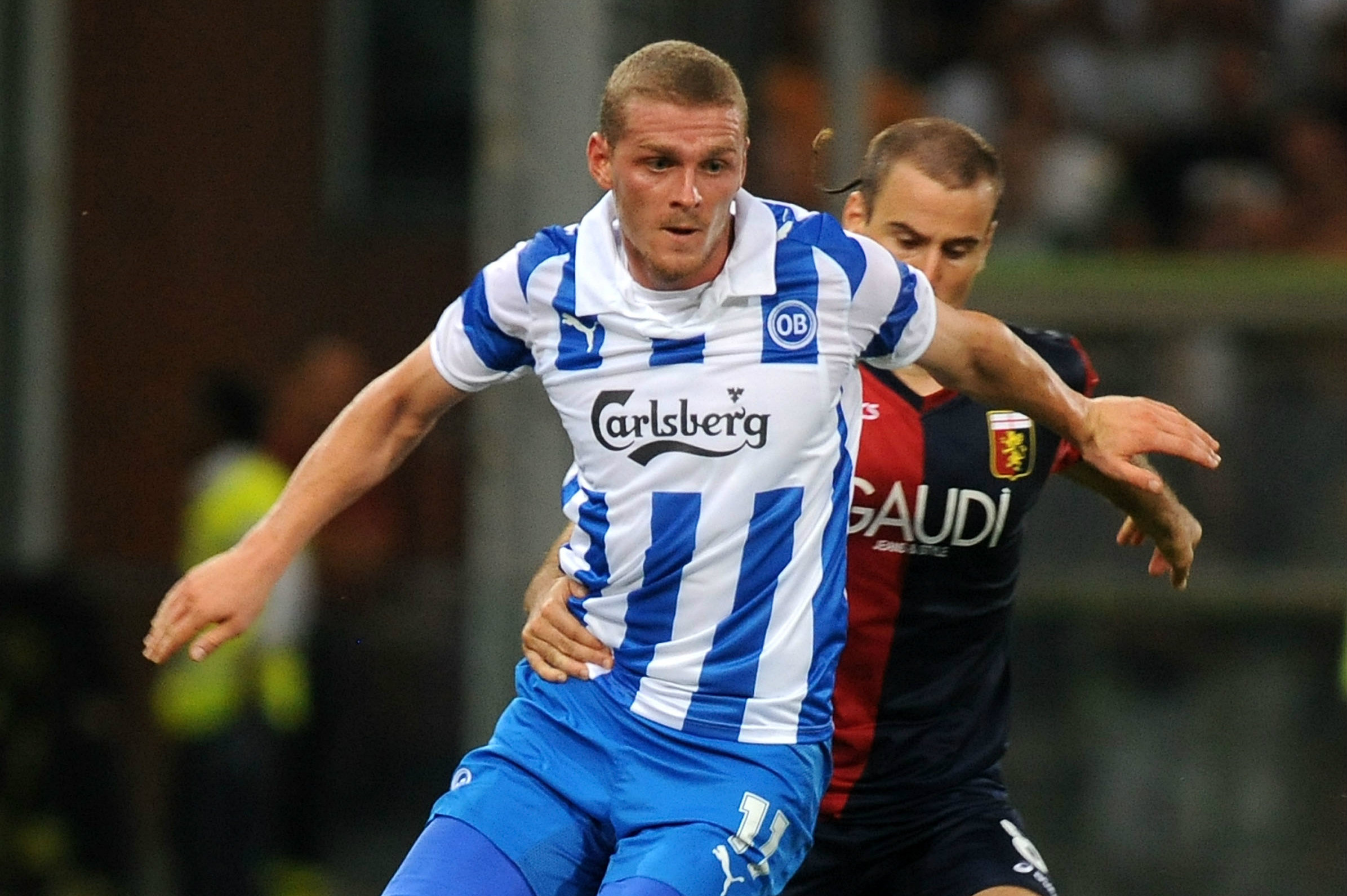 Johan Absalonsen during his playing days with Odense in Denmark.