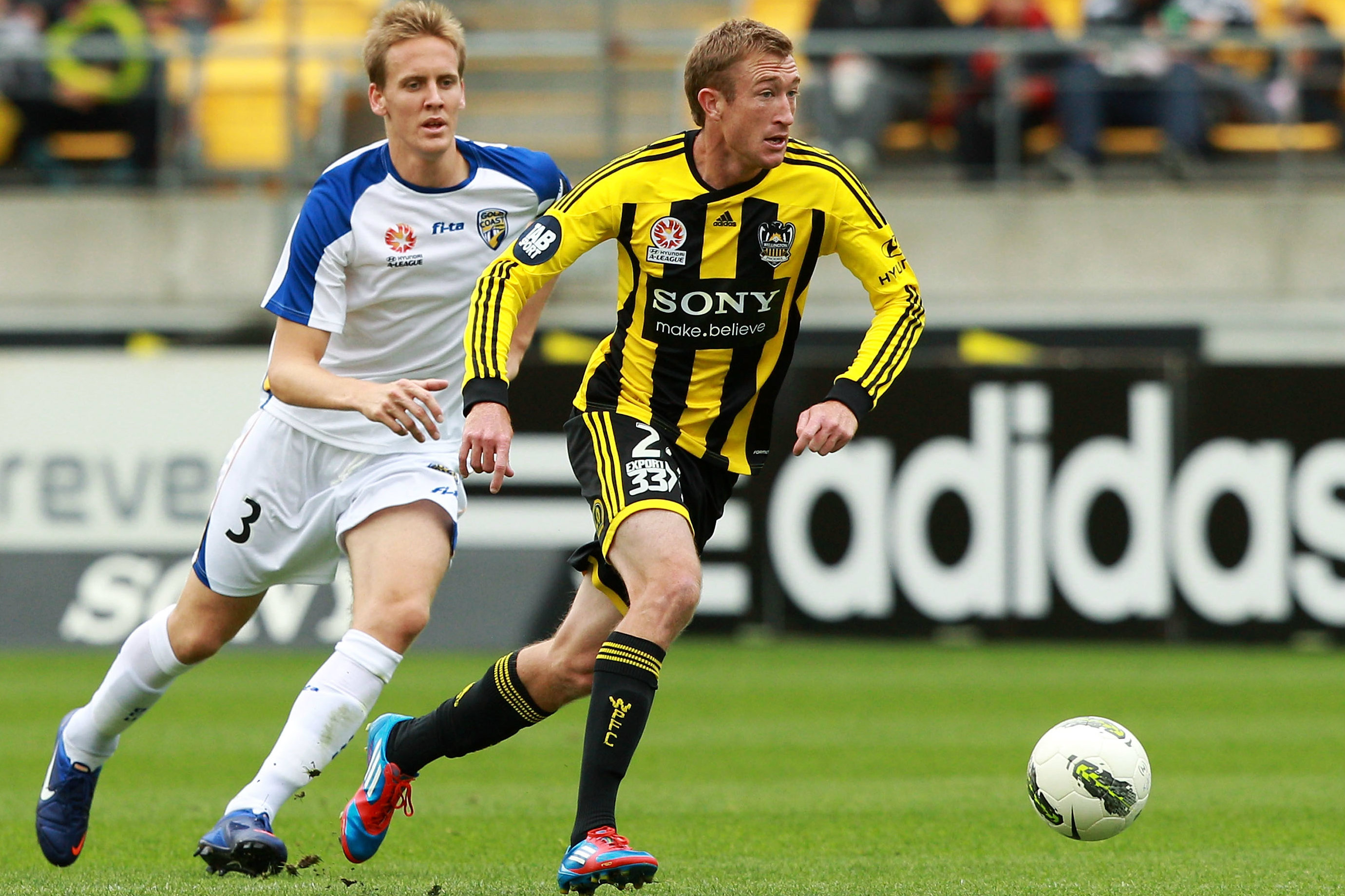 Before finding a home with Olympic FC, Alex Smith played for Wellington Phoenix and Gold Coast United