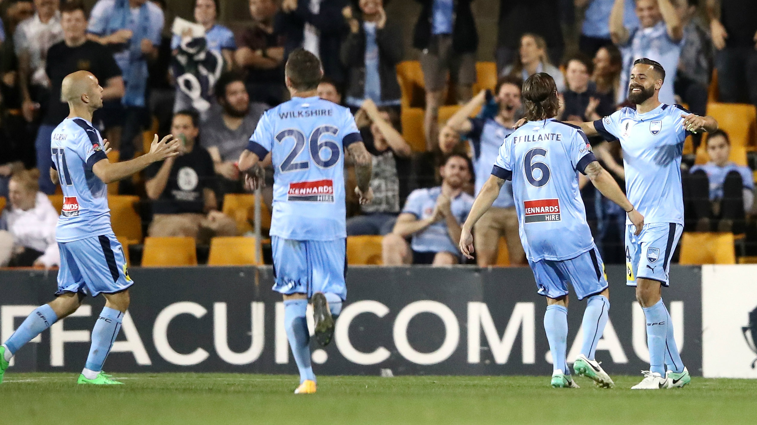 Sydney FC will face South Melbourne in the Westfield FFA Cup Semi Finals.