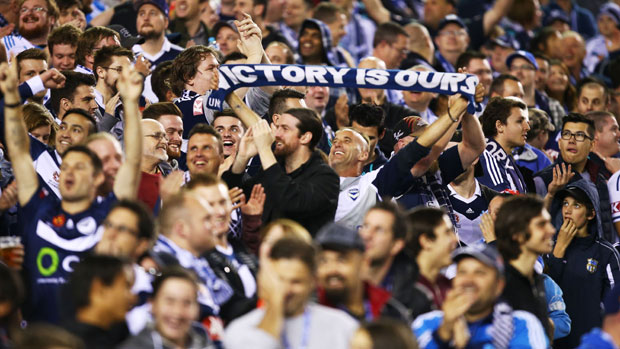 Victory fans lap up their sides performance against Wellington.