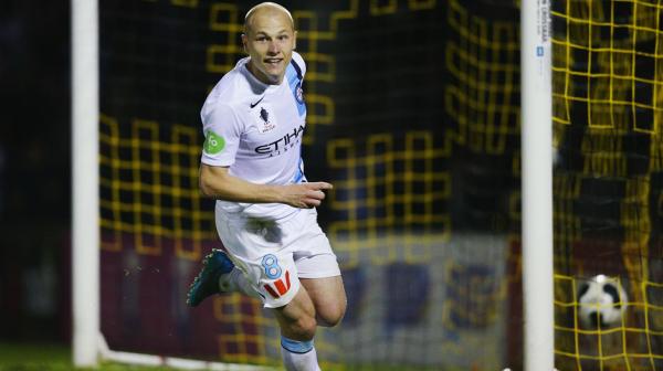 Aaron Mooy's hat-trick was the highlight in Melbourne City's 5-0 win over Heidelberg.